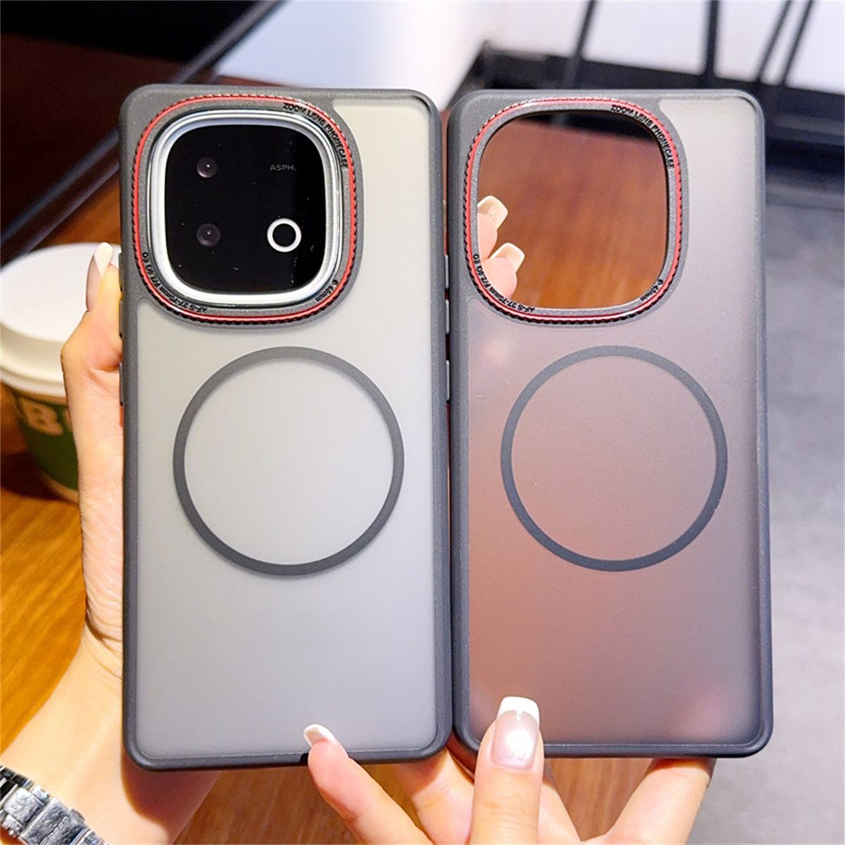 Ring Stand Case - حافظة مغناطيسية فاخرة غير لامعة لهاتف