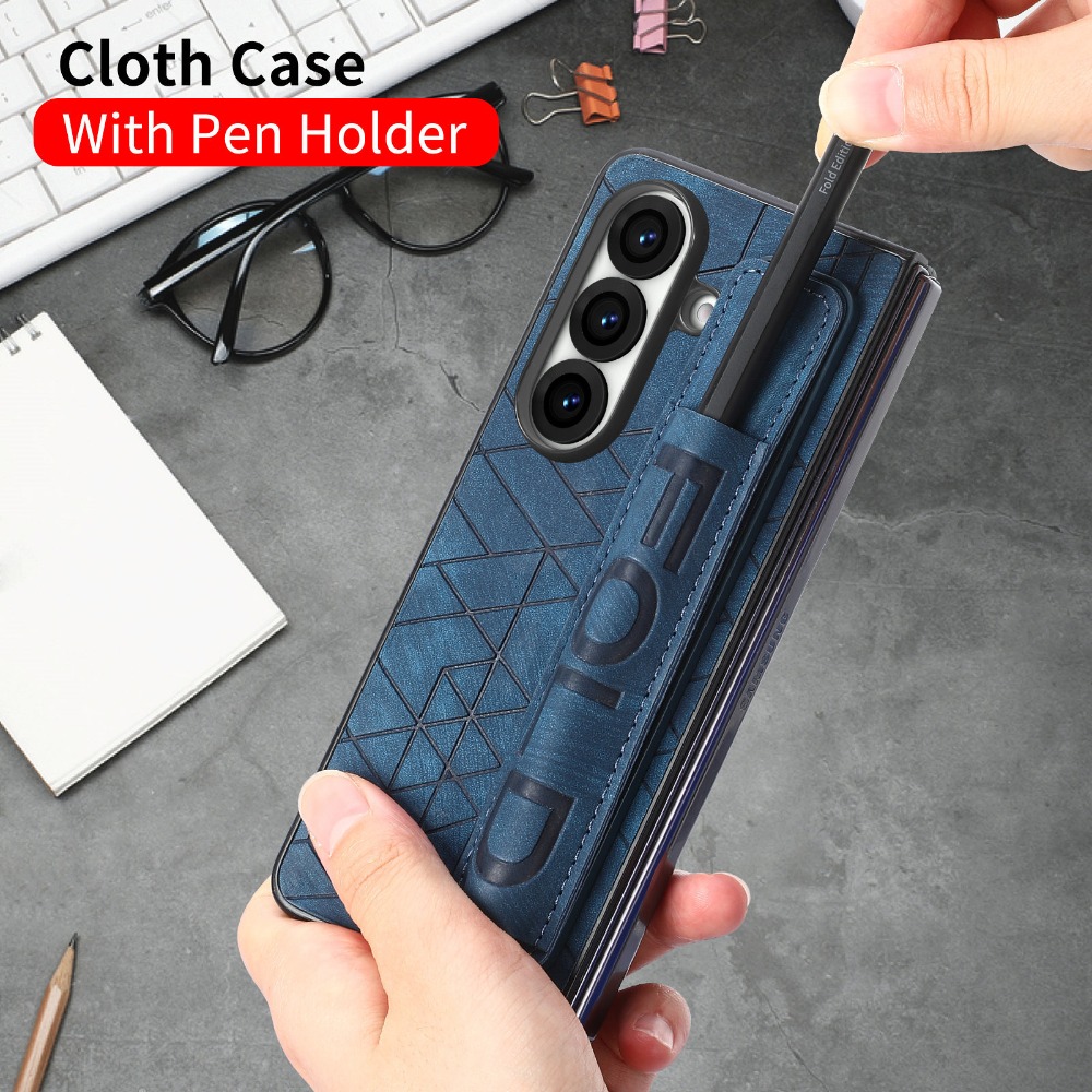 Phone Cases With Wallet On Back - حافظة جلدية فاخرة لـ ZFold8 Ultra