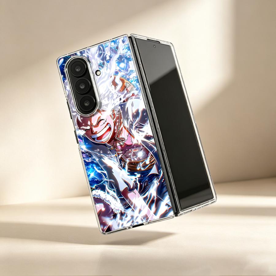 Phone Cases One Piece - غطاء هاتف شفاف ناعم بتصميم كرتوني