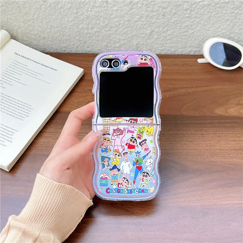 Phone Cases Z Flip 7 - غطاء هاتف لطيف بتصميم كرتوني ياباني