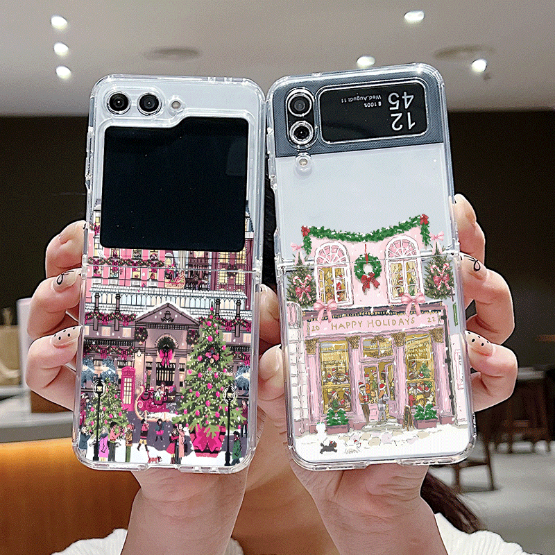 Phone Cases Z Fold 7 - المبنى الريفية مشهد الثلوج عيد الميلاد