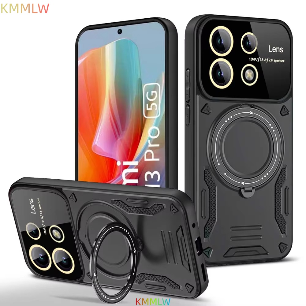 Ring Stand Case - غطاء واقي مضاد للصدمات لهواتف ريدمي