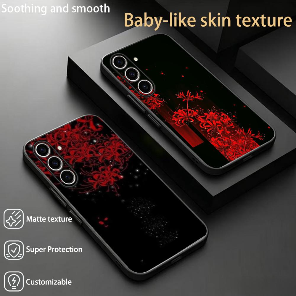 Phone Cases Red - جراب هاتف بتصميم فني ياباني على