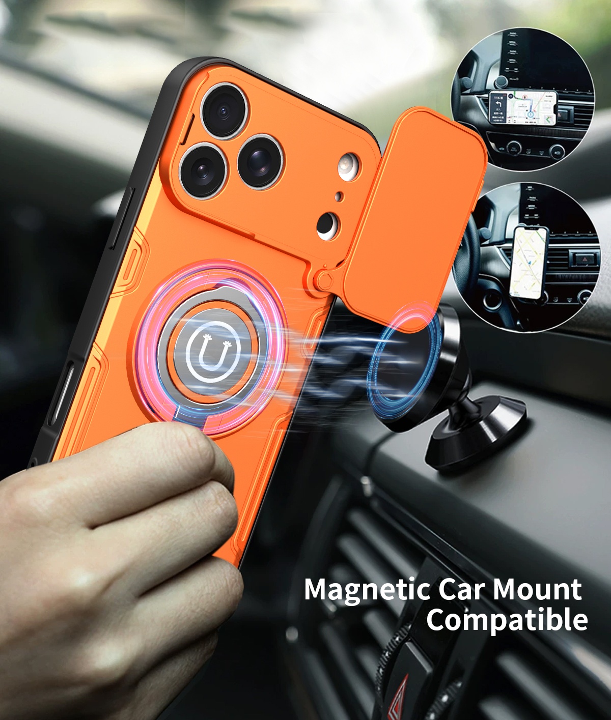 غطاء خلفي مقاوم للصدمات مع حما - مراجعة Ring Stand Case وسعره