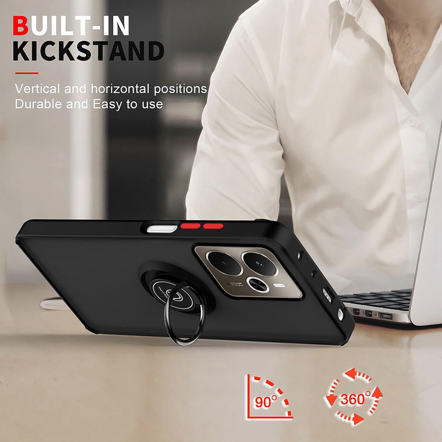 درع ماتي الحال بالنسبة Realme  - مراجعة Ring Stand Case وسعره