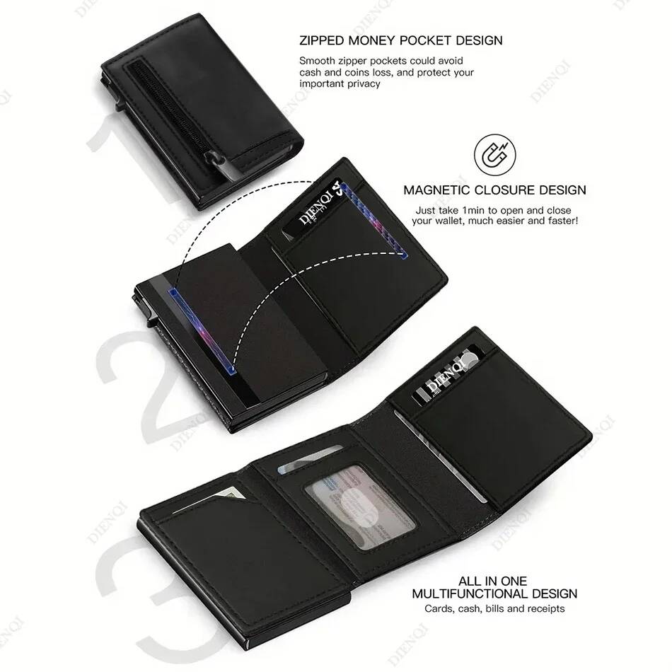 محفظة OUIO لحمل بطاقات الائتما - مراجعة Card Holder Slim Case وسعره