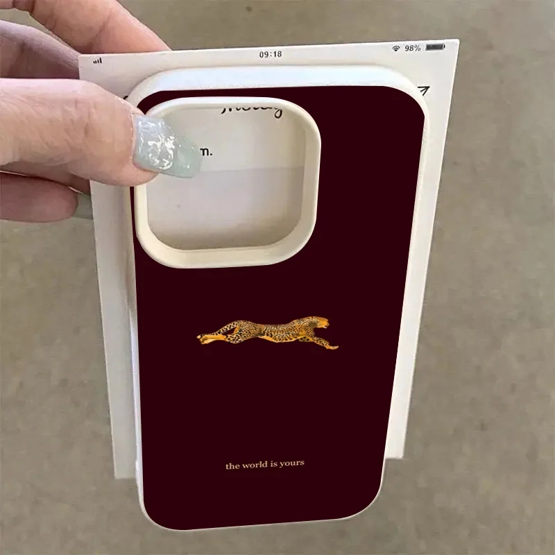 موضة ليوبارد النبيذ الأحمر لين - مراجعة Phone Cases Red وسعره