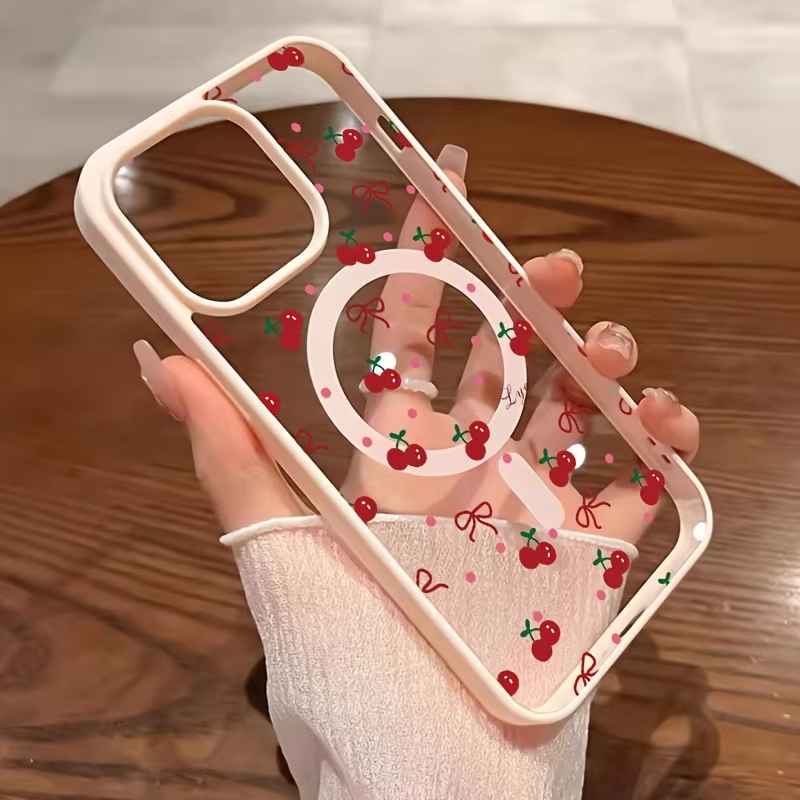 جراب هاتف مغناطيسي شفاف صلب بت - مراجعة Phone Cases Red وسعره