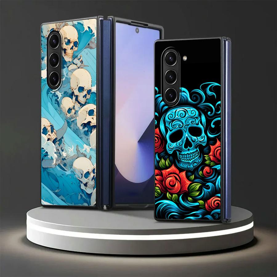 حافظة فنية على شكل جمجمة لهاتف - مراجعة Phone Cases Z Fold 7 وسعره
