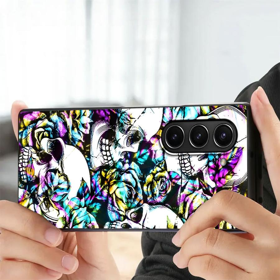 حافظة فنية على شكل جمجمة لهاتف - مراجعة Phone Cases Z Fold 7 وسعره