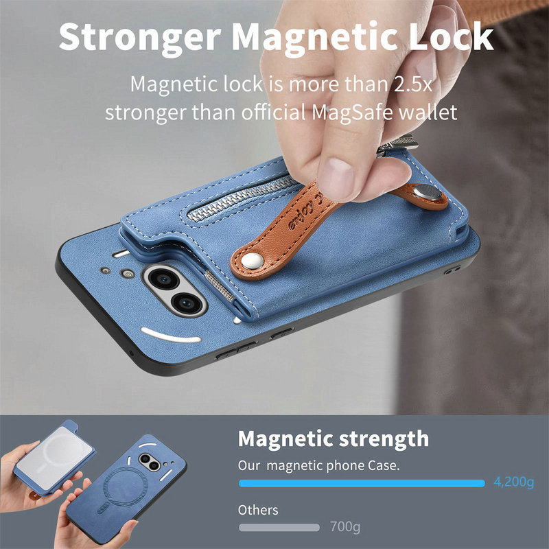 غطاء خلفي مغناطيسي قابل للفصل  - مراجعة Phone Cases With Wallet On Back وسعره