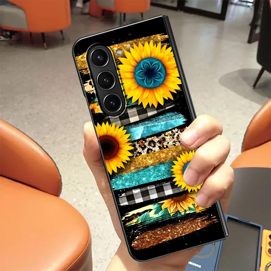 زيبرا مخطط عباد الشمس عودة غطا - مراجعة Phone Cases Z Fold 7 وسعره