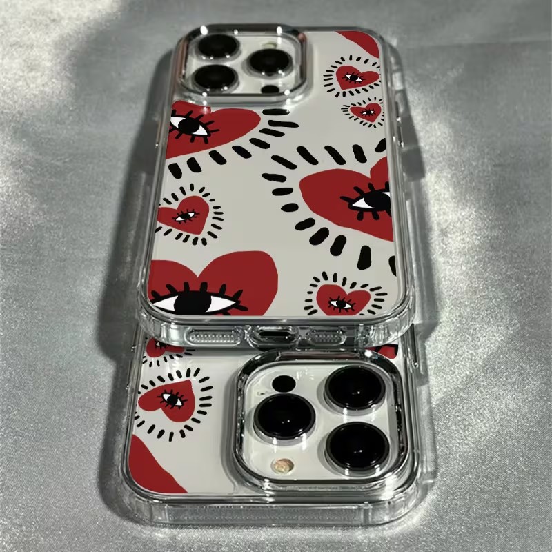 فريد الأحمر القلب العين الإطار - مراجعة Phone Cases Red وسعره