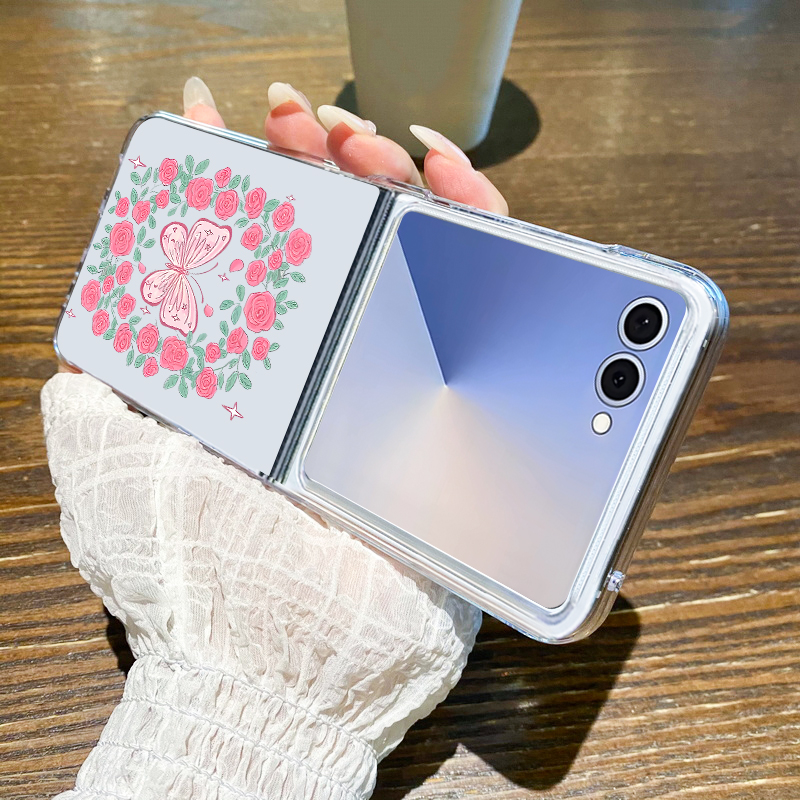 غطاء هاتف بنمط زهور وردية لسام - مراجعة Phone Cases Z Fold 7 وسعره