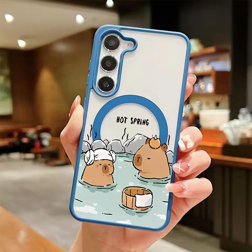 غطاء هاتف مغناطيسي شفاف ملون ل - مراجعة Phone Cases Samsung S25 وسعره