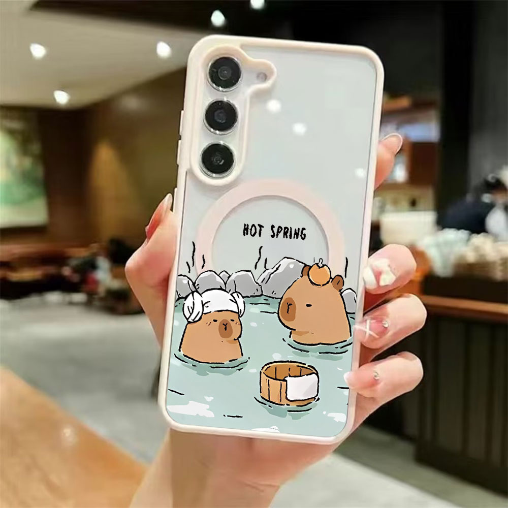 غطاء هاتف مغناطيسي شفاف ملون ل - مراجعة Phone Cases Samsung S25 وسعره