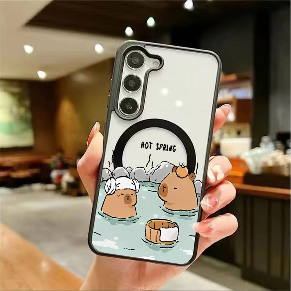 غطاء هاتف مغناطيسي شفاف ملون ل - مراجعة Phone Cases Samsung S25 وسعره