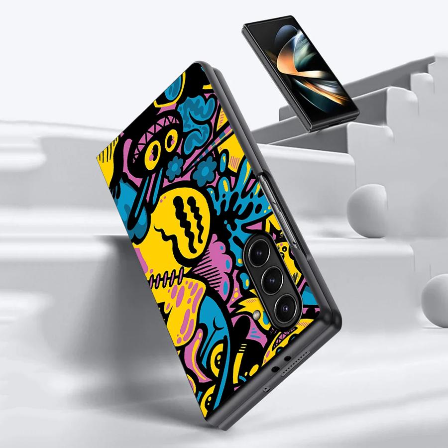 حافظة بتصميم جرافيتي كرتونية ل - مراجعة Phone Cases Z Fold 7 وسعره