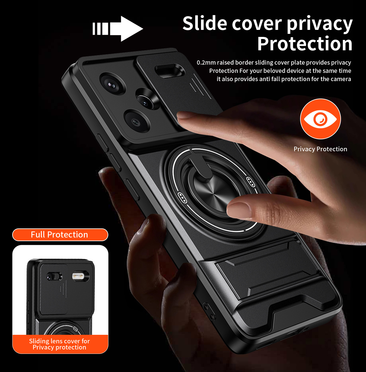 حافظة لهاتف شاومي ريدمي نوت 14 - مراجعة Ring Stand Case وسعره